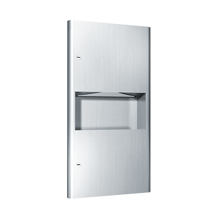 PAPER TOWEL DISPENSER & WASTE BIN 7.6L  RECESSED, PROFILE COLLECTION