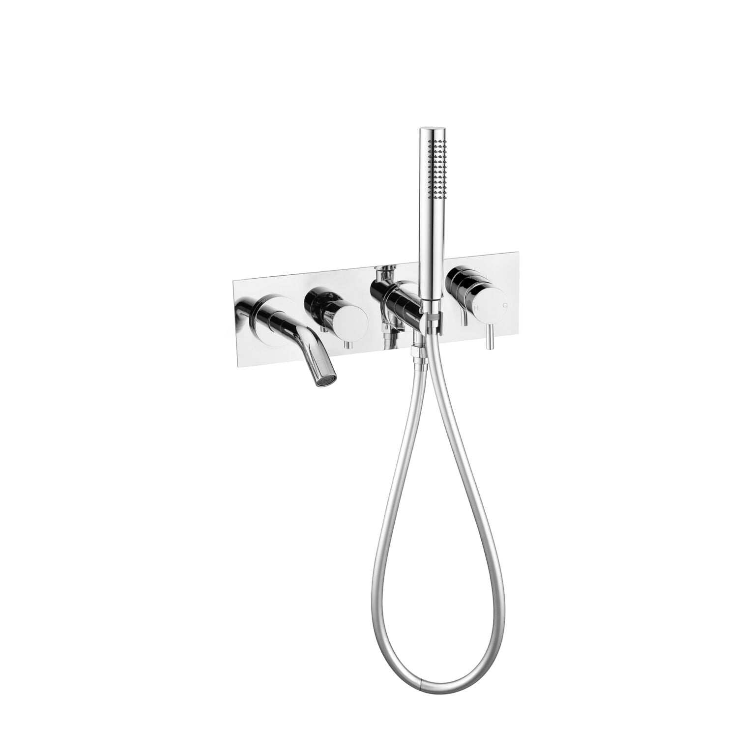 Mecca Wall Mounted Bath Mixer With Hand Shower