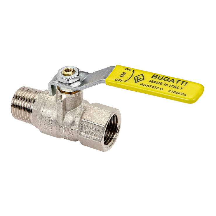 656 Gas Male/Female Brass Ball Valve
