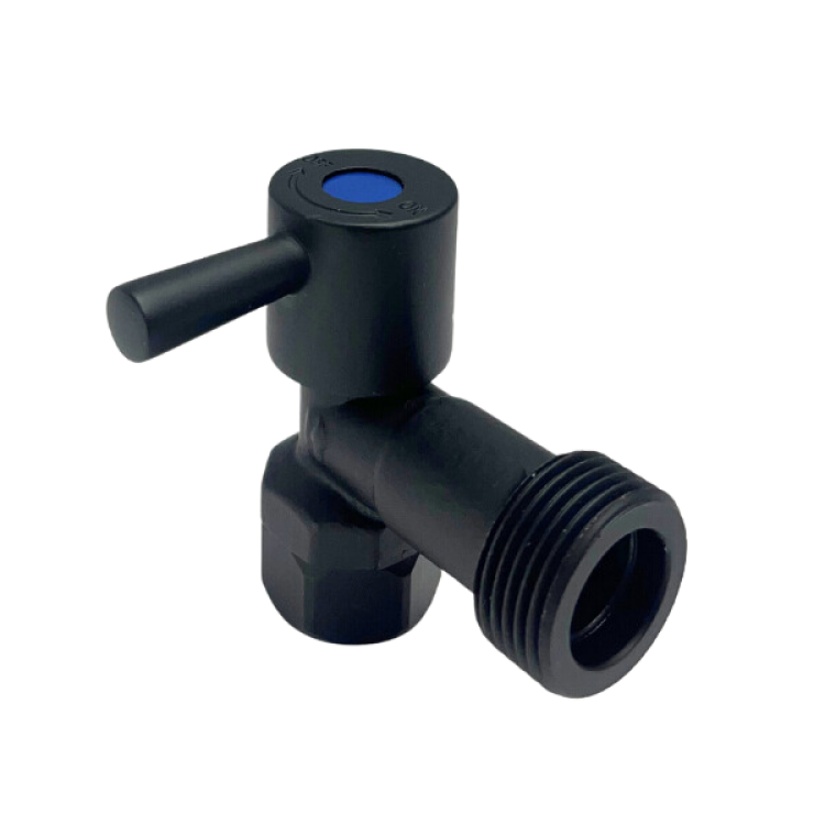 Matte Black Washing Machine Tap Pin Handle - Loose Nut