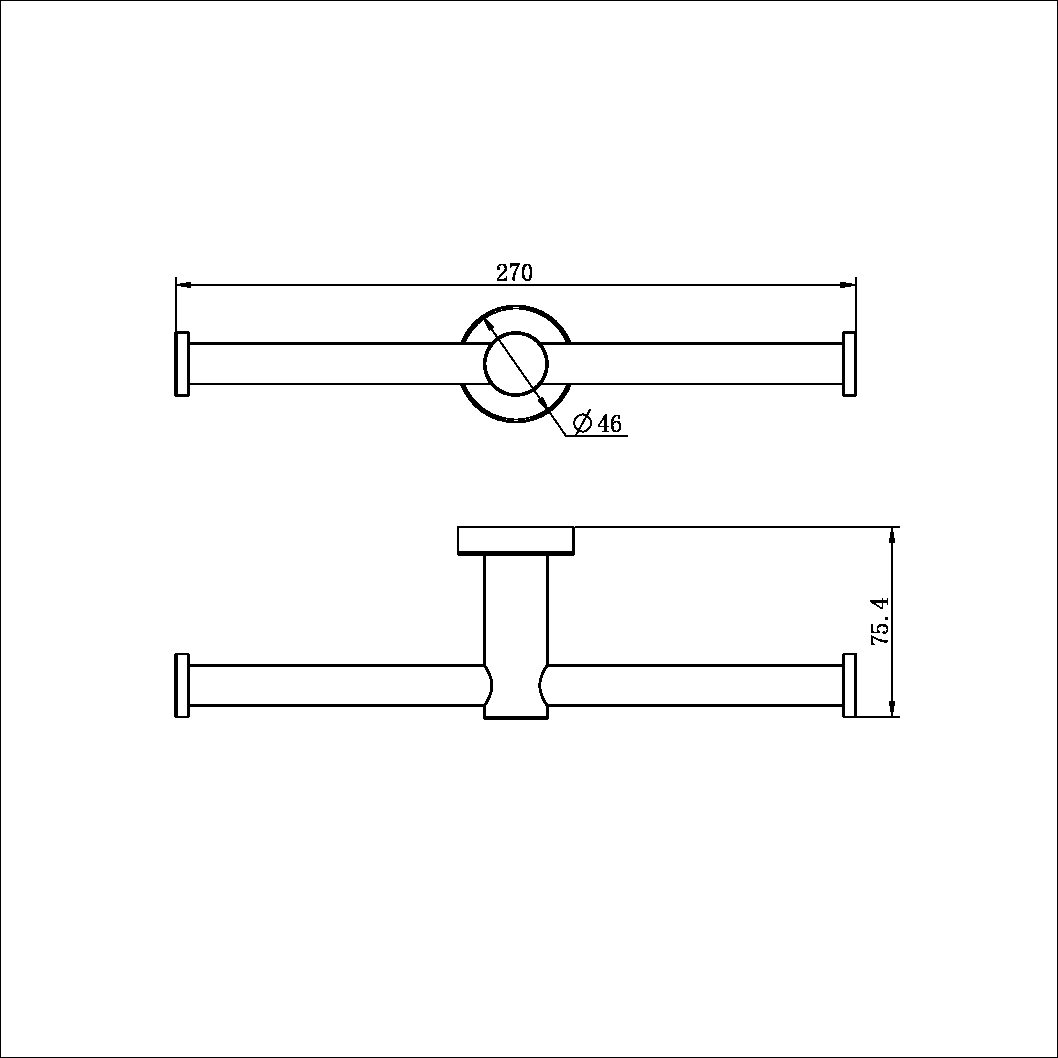 Mecca Double Toilet Roll Holder