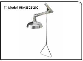 EMERGENCY SHOWER WALL MOUNTED