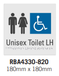 ACCESSIBLE WC BRAILLE SIGN POLYCARBONATE
