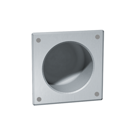 TOILET ROLL HOLDER, SECURITY, SQUARE RECESSED – FRONT MOUNT